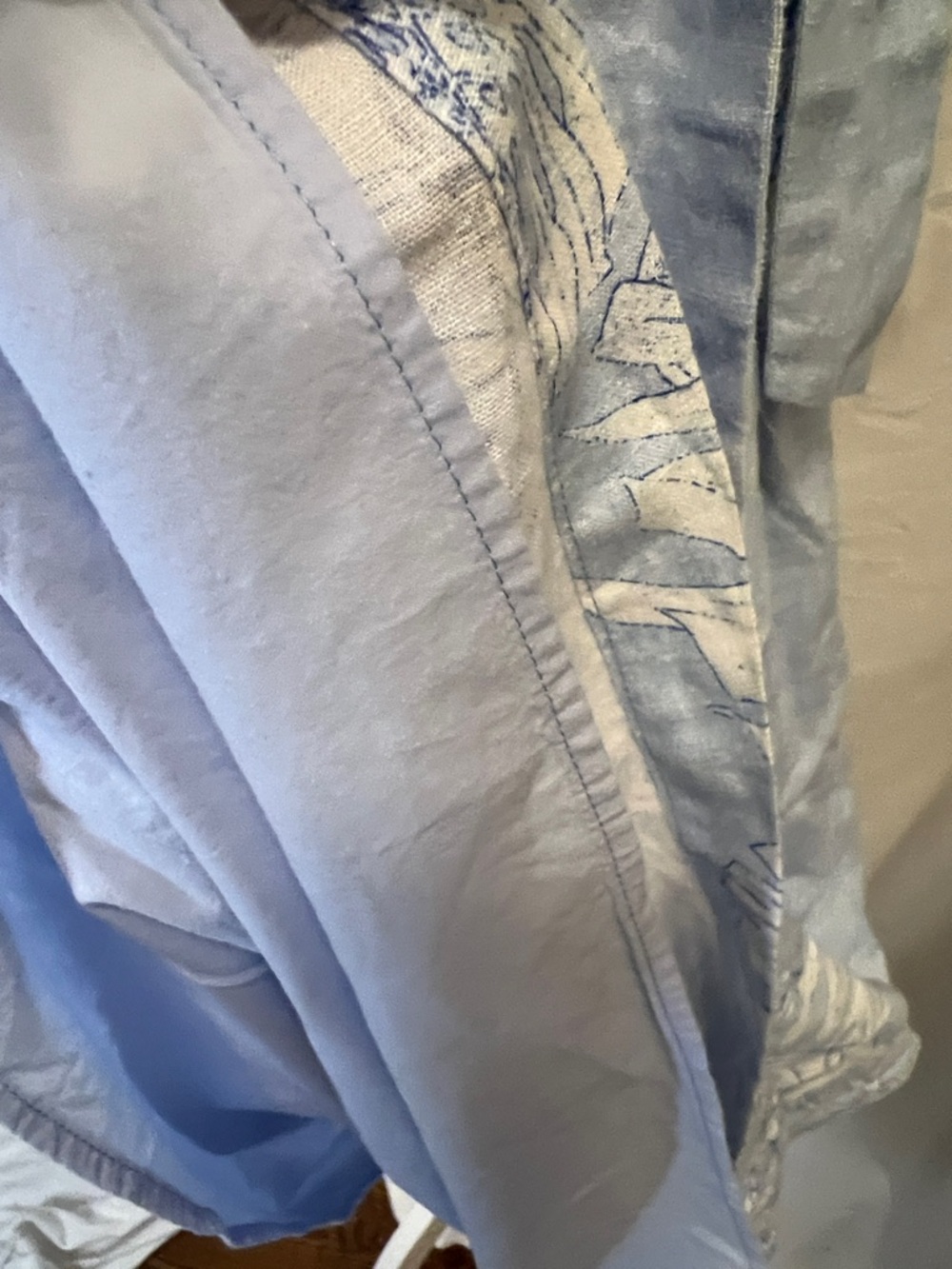 Tommy Bahama Light Blue Floral Halter Linen Maxi Dress Size 4 - Picture 13 of 16